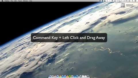 How To Remove Icons From The Menu Bar on Mac OS X