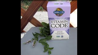 Vitamin Code Women's Vitamin Supplement with Probiotics, Garden Of Life Multivitamin. Testing.