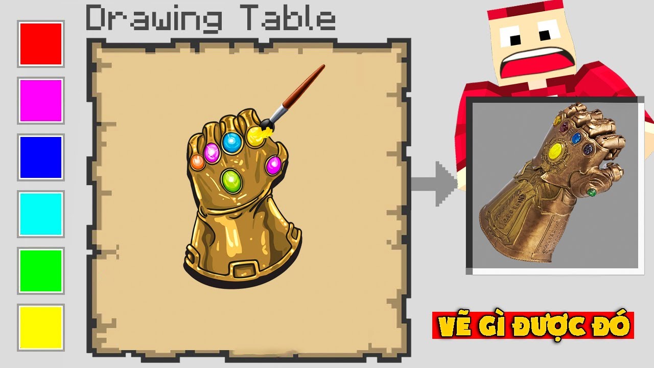 Minecraft Nhưng Vẽ Gì Được Đó