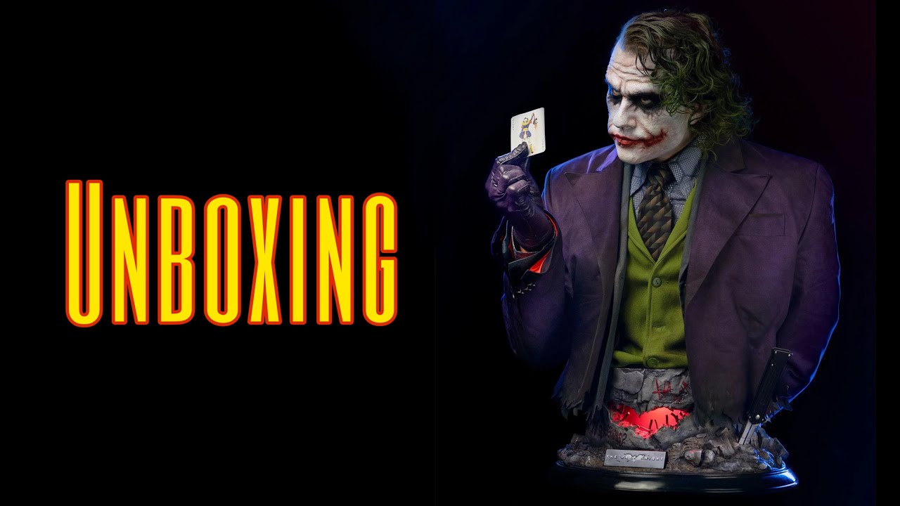 Unboxing life size bust 1/1 Heath Ledger Joker Dark Knight | Infinity Studio