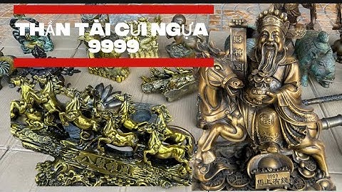 Thần tài cữi ngựa _ mã đáo thành công _ Tượng đồng xưa. #độclạcầnthơ #doco