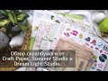 Обзор скрапбумаги от Craft Paper, Summer Studio и Dream Light Studio. Скрапбукинг