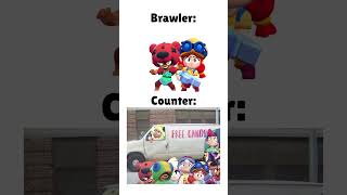 Brawlers and their counters 😂 Pt.7 #brawlstars #memes