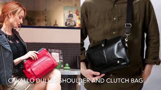 【Cavallo Dulles Shoulder & Clutch Bag】ダレス構造でガバっと開くコンパクトサイズのバッグ！「カバロ」シリーズのダレスショルダー＆クラッチバッグの２型をご紹介します！