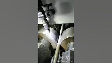 FEDA through feed thread rolling machine for processing external thread on rods#machine #factory