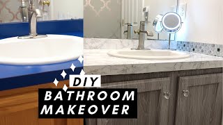 DIY Bathroom Makeover (Contact Paper) || HOW TO & TIPS