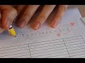 일본 여성에게 한글을 가르쳐 주었다 (3일차) 황의조 쓰기- 애니악