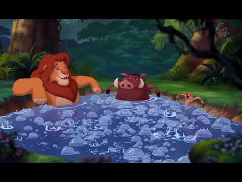 The Lion King 3 -Pumba Timon And Simba In The Hot Tub