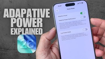 Adaptive Power on iOS 26 Explained!