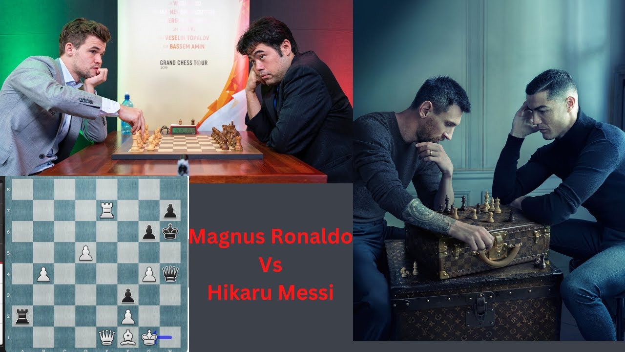 Eurosport - Lionel Messi and Cristiano Ronaldo's now infamous chess photo  was based off an actual game in 2017 between two of the greatest players of  the modern era, Hikaru Nakamura and