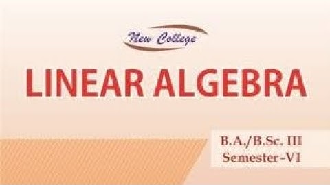 chapter 1 exercise 1.1 solution linear algebra maths solution 6th semester maths