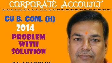 #CU 2014 - INTERNAL RECONSTRUCTION OF COMPANIES (BL AGRAWAL) FOR - B. COM. CORPORATE ACCOUNT