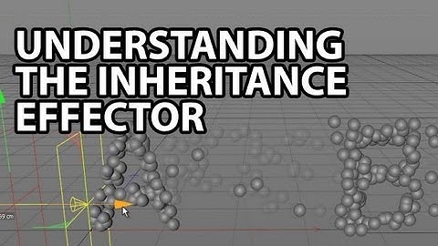 Cinema4D Tutorial: Understanding the Inheritance Effector (Beginner)