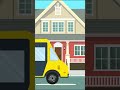 Delivery Truck Dropping Package at House Animation