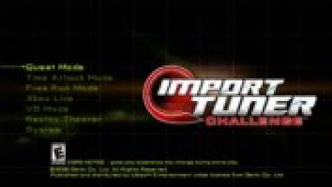 Import Tuner Challenge Speed Run - Any% to Second Boss