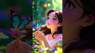 Little Girl In The Garden Of Joy