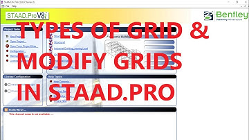 Types of Grid & Modify Grids in STAAD.Pro