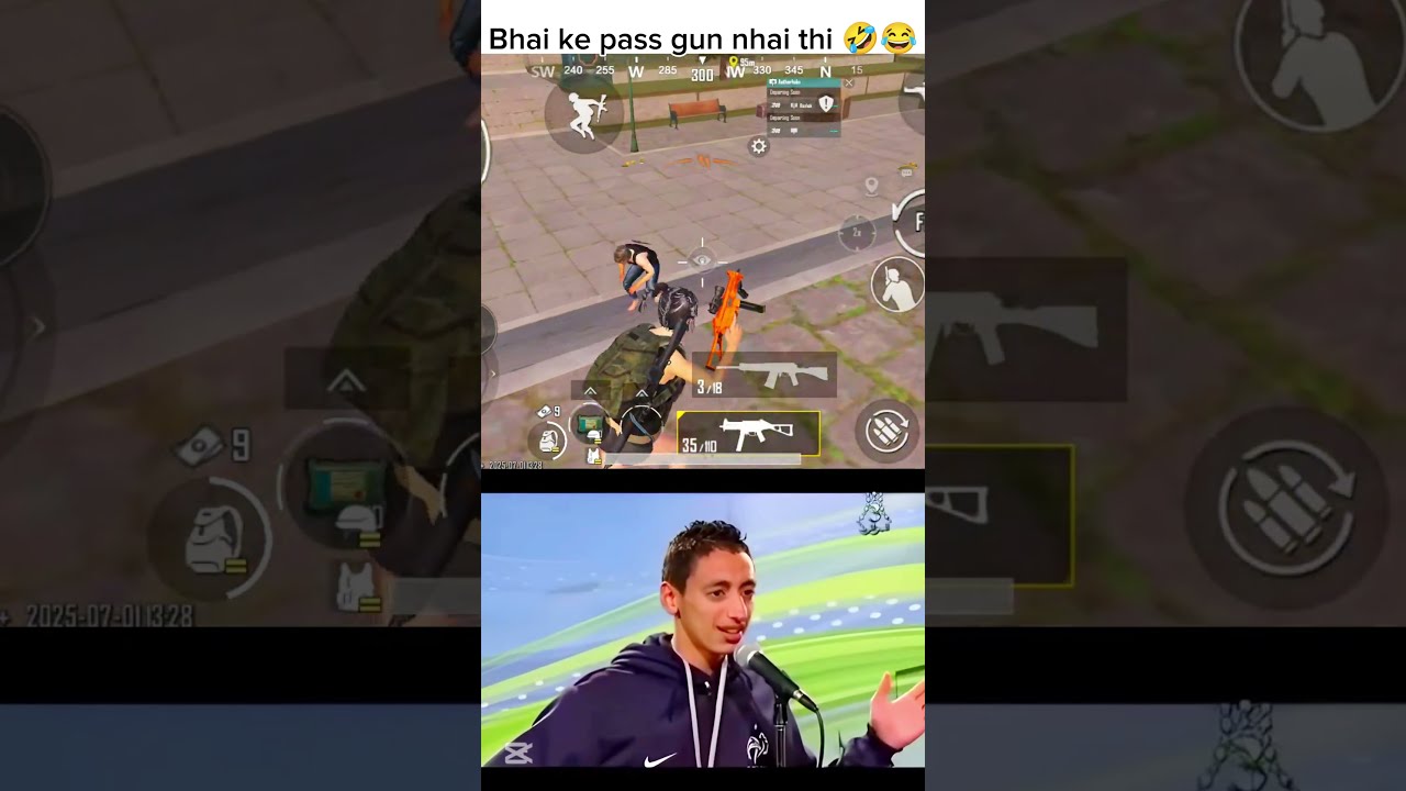Bhai ke pass gun nhai thi 🤣🤣🤣😂🤣#funny #bgmi #ytshorts #pubg#shortsfeed #shorts #trending