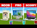 Minecraft NOOB vs PRO vs SCORPY: WORKING MAC HOUSE BUILD CHALLENGE - Animation