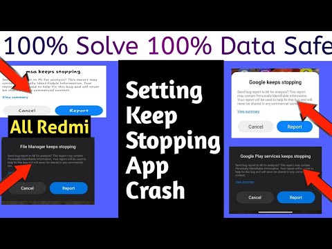 Google keep Stopping Problem | Google Play service keep Stopping | Redmi Mobile App Crash Problem