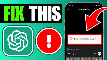 How To Fix ChatGPT Error in Message Stream (Mobile)