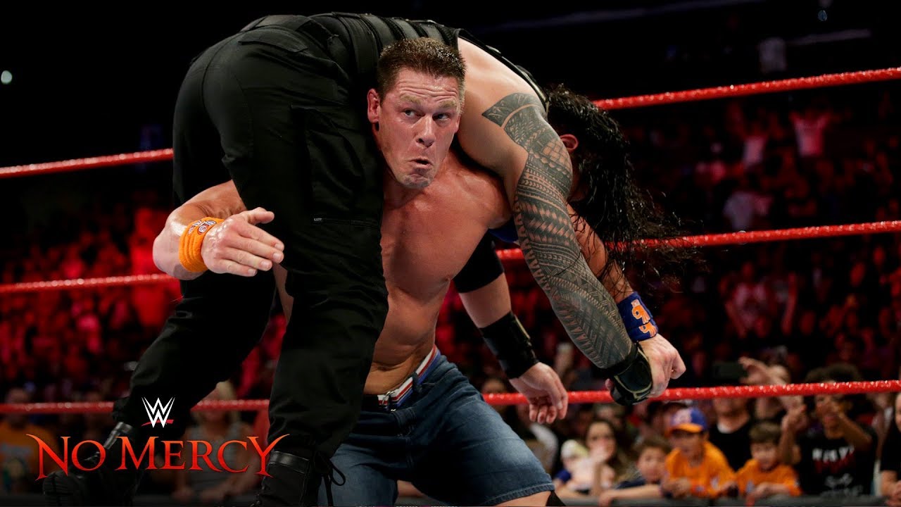 John Cena Blasts Roman Reigns With An Attitude Adjustment Wwe No