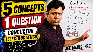 5 Electrostatics Concepts in One Question | Conductors| Class 12 Physics | JEE Main