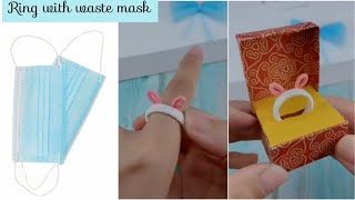 How to make beautiful ring | Homemade rings | Face mask reuse idea | diy ring | How to make a ring