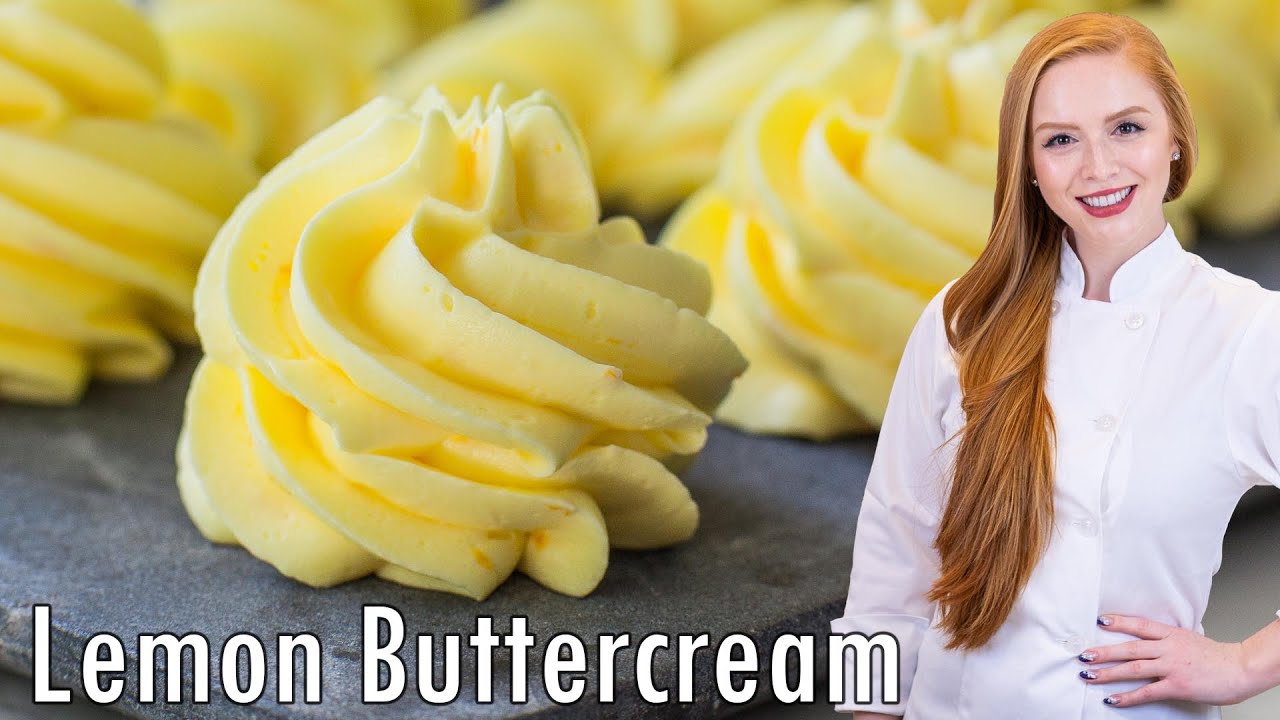 The BEST Lemon Buttercream Recipe - Sour, Zesty Frosting! Perfect for piping!