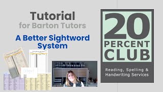 Better Sight Word System for Barton Tutors | Streamlined & Tutor-Tested