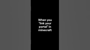 Linking your #minecraft #nether portal be like