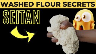 Step by step guide of extracting gluten from flour [Vegan cooking lesson]