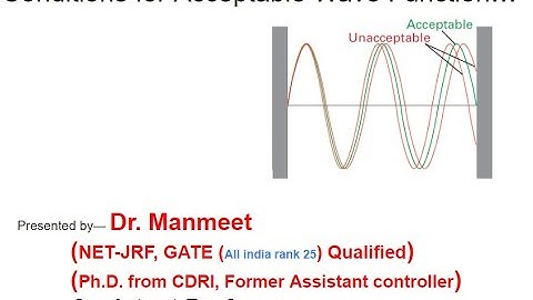 Conditions for Acceptable Wave Function | well behaved wave function