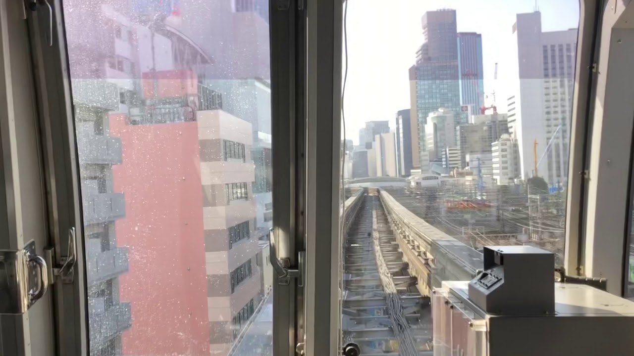 東京モノレール浜松町駅から天王洲アイル駅までの先頭車窓動画 Youtube