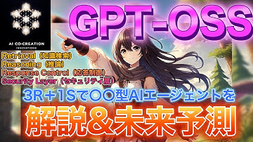 【未来予測】GPT-OSSを3R + 1S で徹底解説！OpenAI新オープンソースモデルから生成AIとAIエージェントの未来を予測！