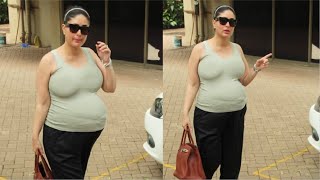 9 Month Pregnant Kareena Kapoor With HUGE Baby Bump
