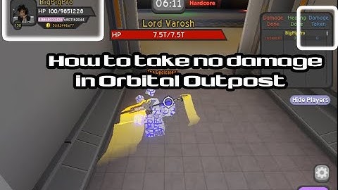 How to take no damage in Orbital Outpost | Dungeon Quest | Roblox
