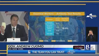 Cuomo: Antibody testing shows wearing masks works