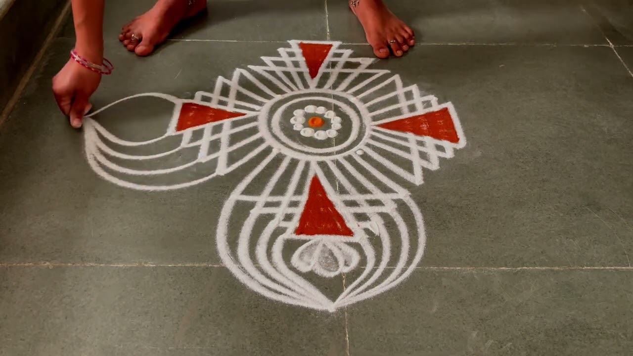 Easy padikolam designs| Simple muggulu designs| easy rangoli designs| Beginners kolam
