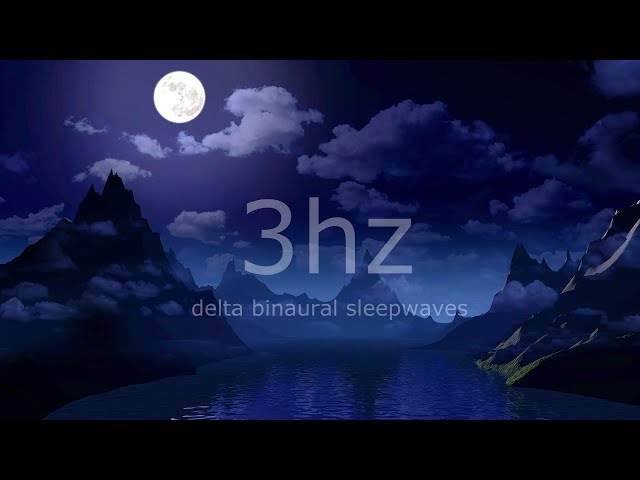 8 hours Deep Sleep Music Calming Delta Waves at 3Hz with Binaural Beats releasing Insomnia
