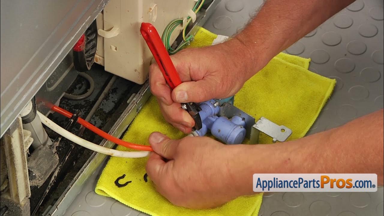 How To Samsung Refrigerator Water Inlet Valve DA9708587A YouTube