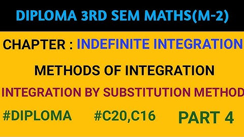INDEFINITE INTEGRATION PART 4 IN TELUGU| METHODS OF INTEGRATION| INTEGRATION BY SUBSTITUTION METHOD|