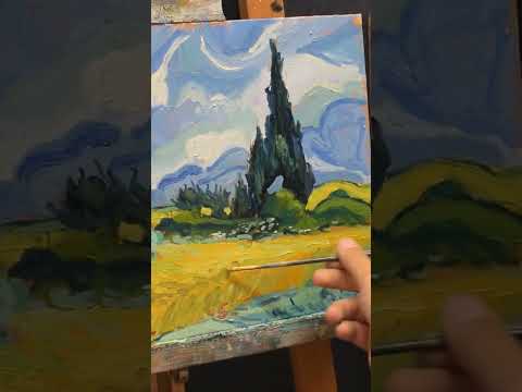 Learn how to paint like Van Gogh on my channel  oilpainting  paintingtutorial artwork vangogh