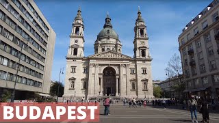 Downtown walking Budapest, Hungary [4k Ultra HD 60fps ]