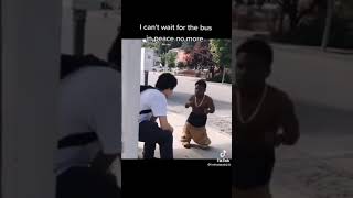 Dude gets pressed by a midget at bus stop “MUST SEE”