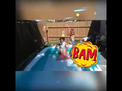 Super siah pool time with brothers and sister - YouTube