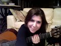 me singing Bleeding love + playing guitar YAY!!! (COVER)