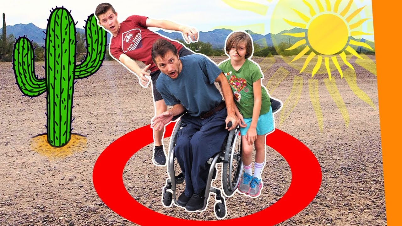 LAST to LEAVE THE CIRCLE in the DESERT CHALLENGE - We Didn’t Make it 24 HOURS- FAMILY FUN ADVENTURE