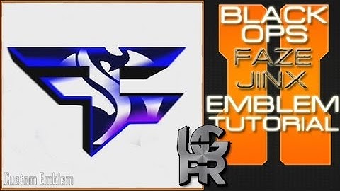 FaZe Jinx Logo : Call of Duty Black Ops 2 Emblem Tutorial