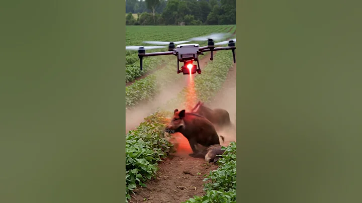 Drone to kill harmful pigs #villagelife #smartfarming #rurallife #farmingtraditions #farming101